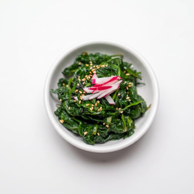 Korean Seasoned Spinach.